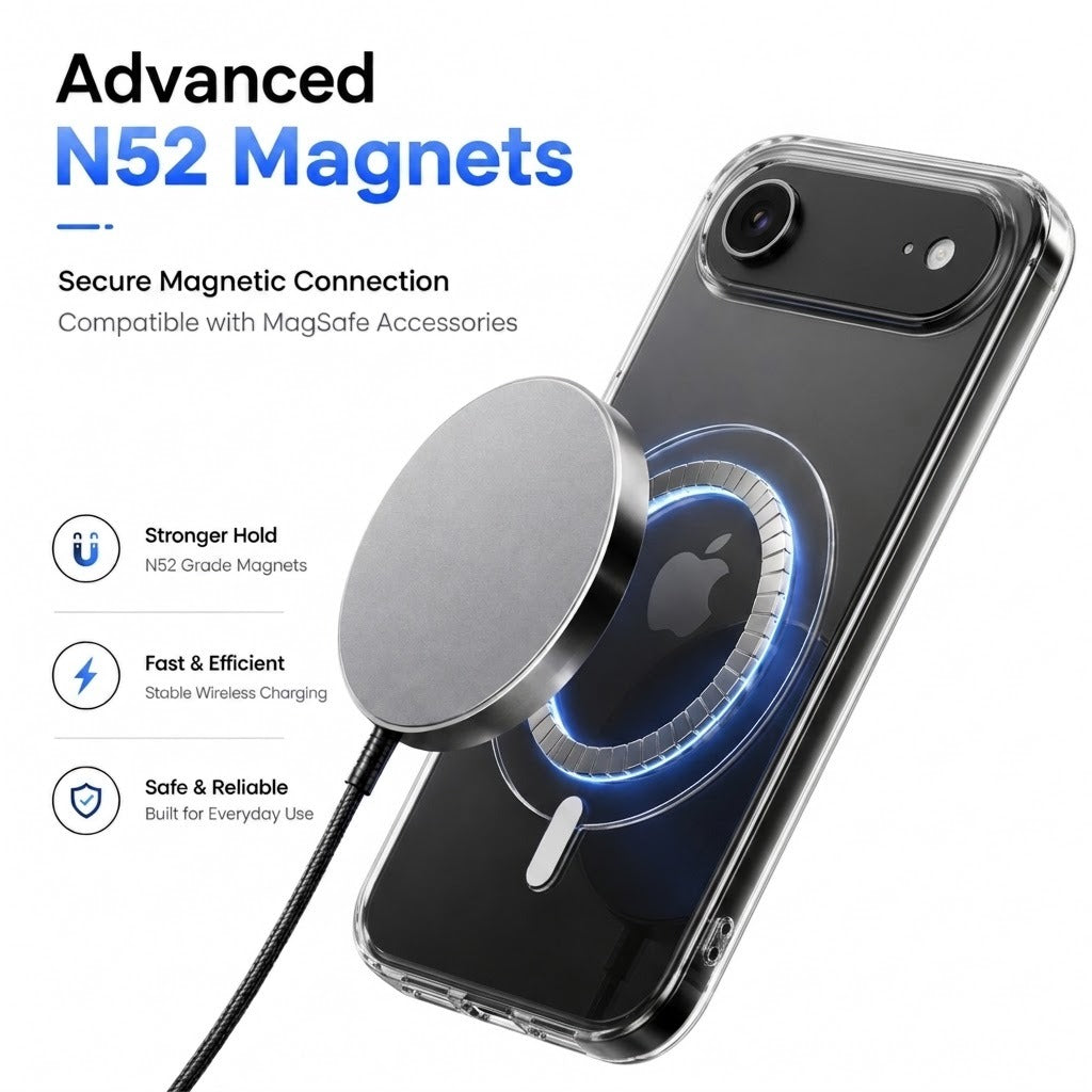 Anti-Yellow MagSafe Clear Case for iPhone 17 Air