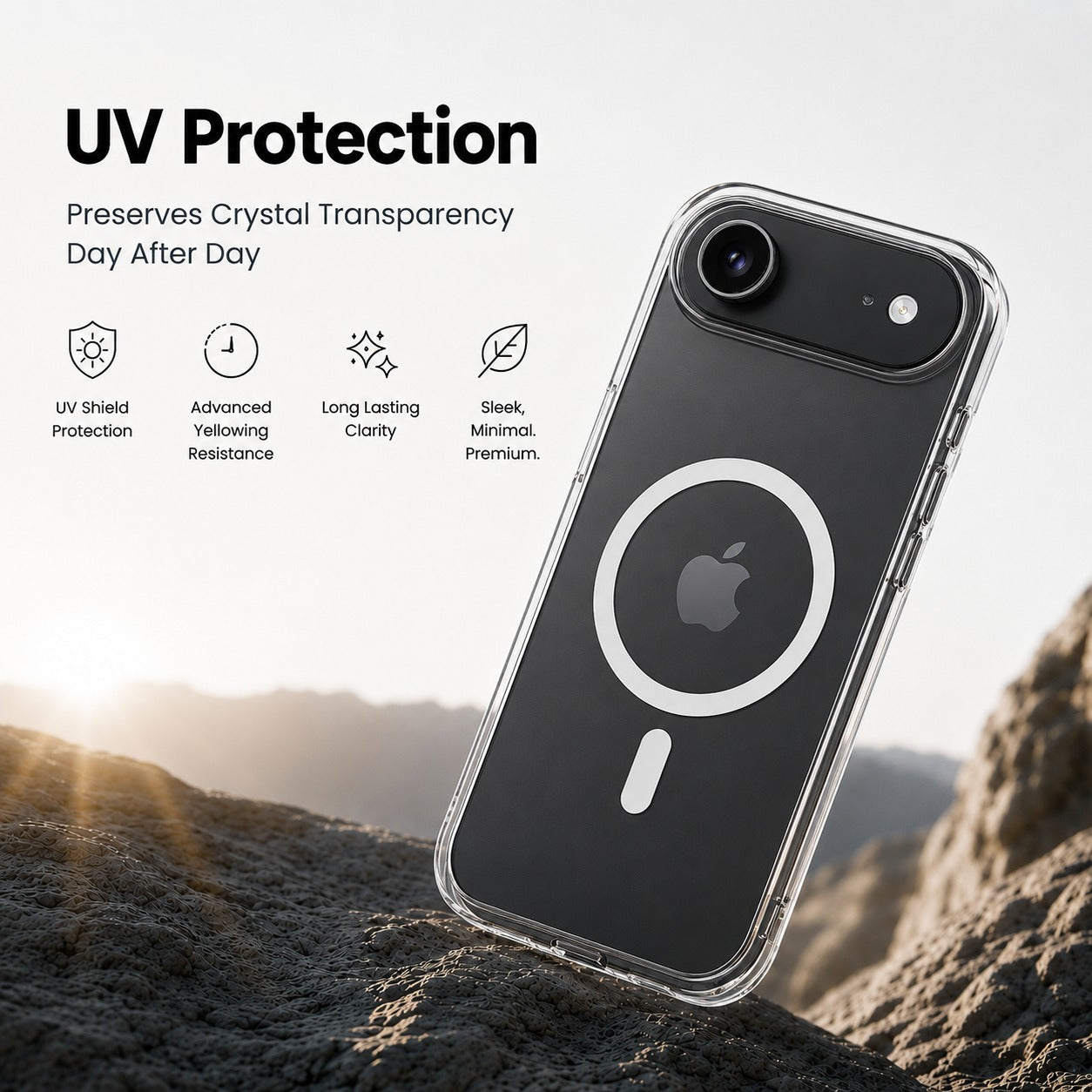 Anti-Yellow MagSafe Clear Case for iPhone 17 Air