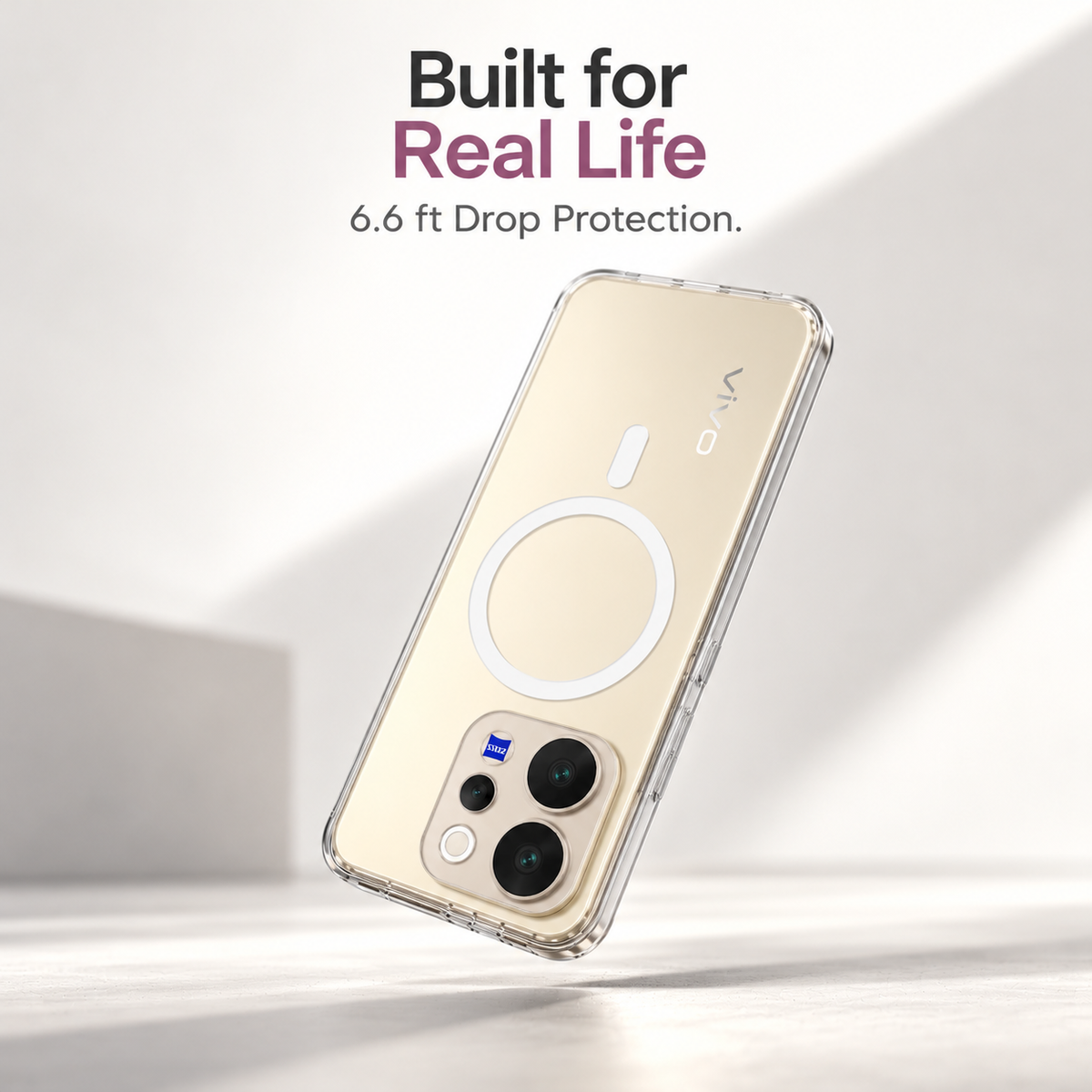 Anti-Yellow MagSafe Clear Case for VIVO V70