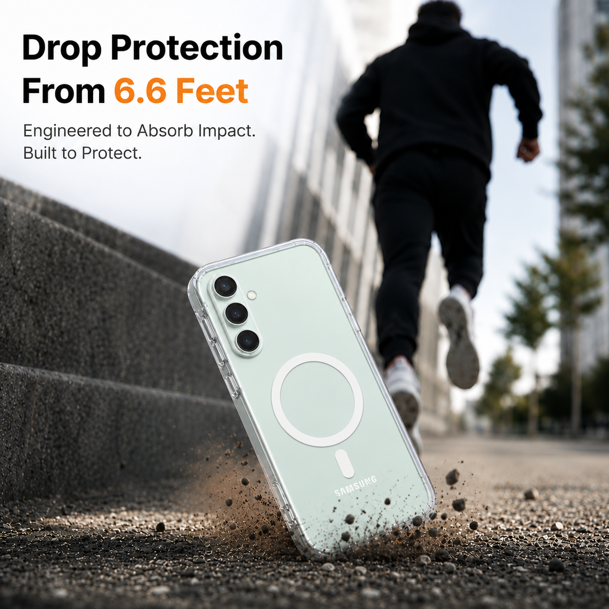 Anti-Yellow MagSafe Clear Case for Samsung S23 FE
