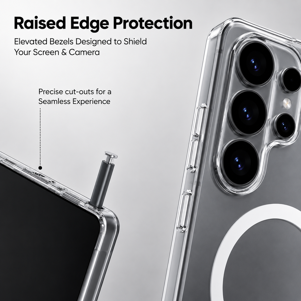 Anti-Yellow MagSafe Clear Case for Samsung S26 Ultra