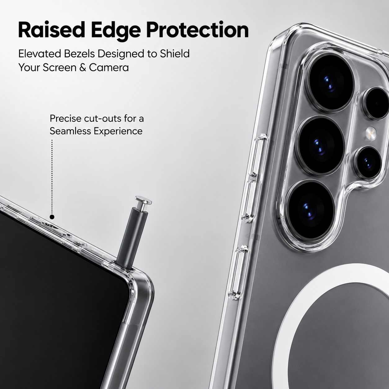 Anti-Yellow MagSafe Clear Case for Samsung S26 Ultra