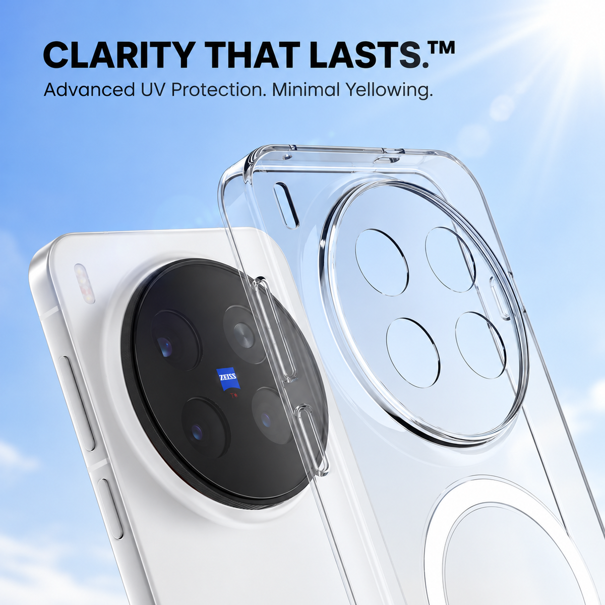 Anti-Yellow MagSafe Clear Case for VIVO X300 Pro