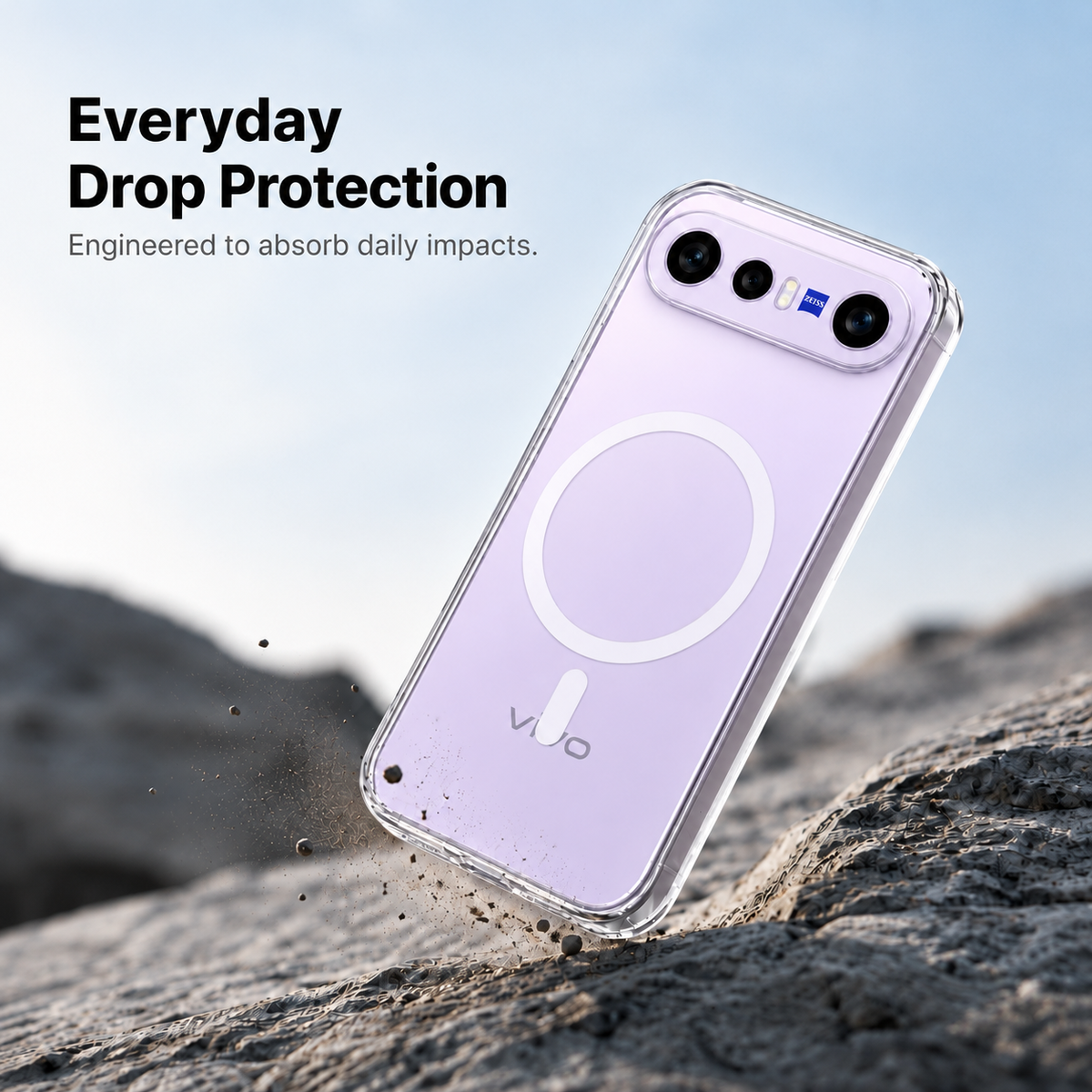 Anti-Yellow MagSafe Clear Case for VIVO X300 FE