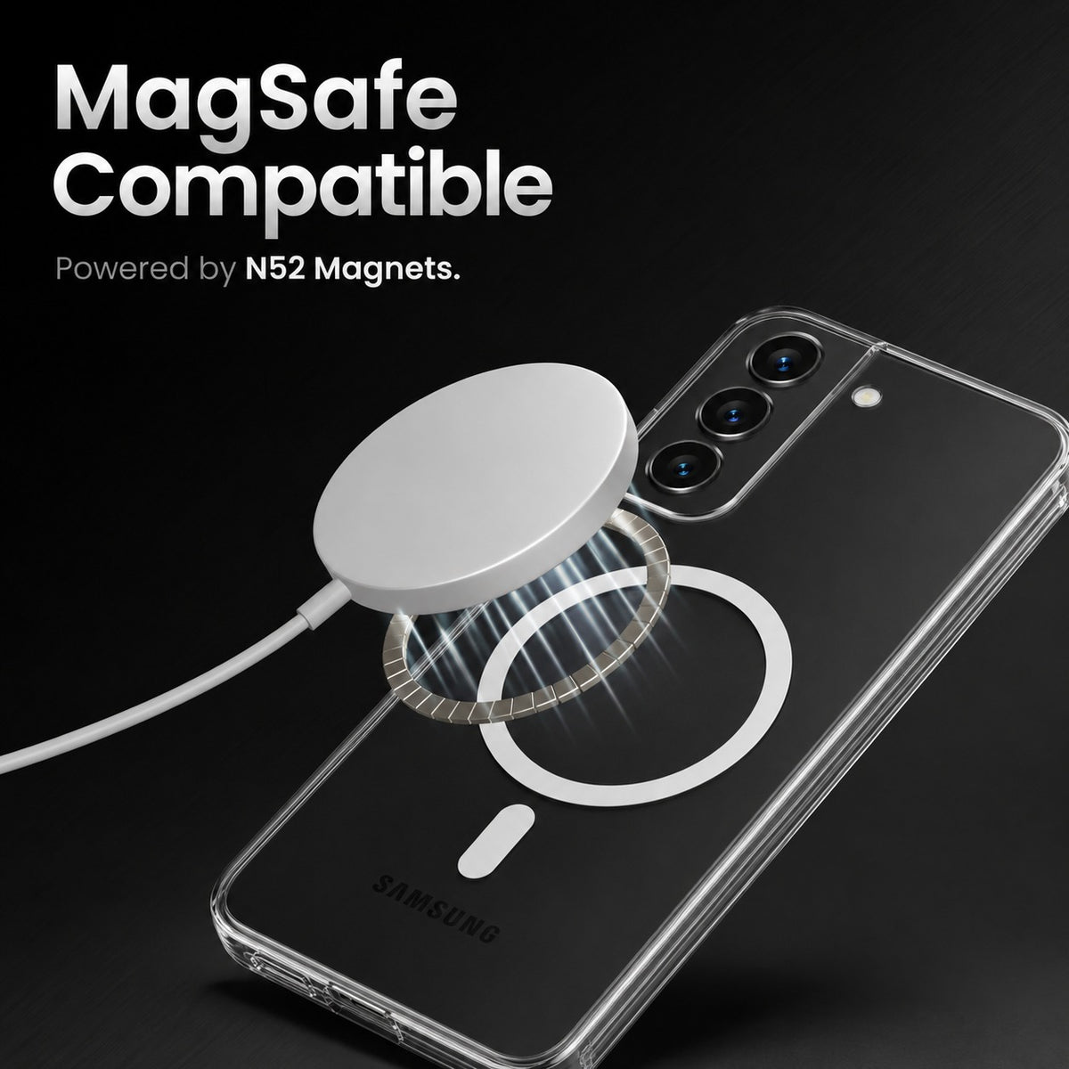 Anti-Yellow MagSafe Clear Case for Samsung S21
