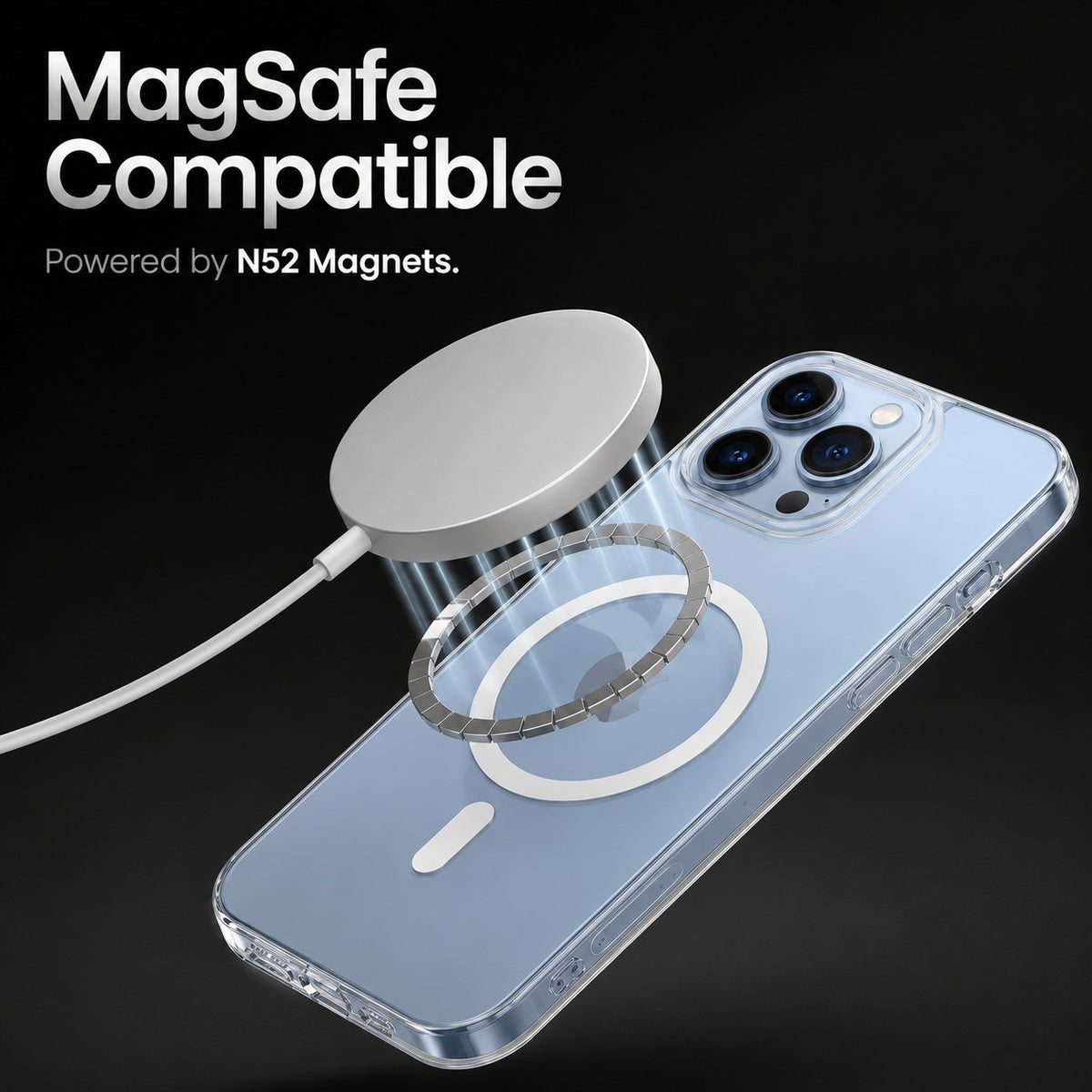 Anti-Yellow MagSafe Clear Case for iPhone 13 Pro