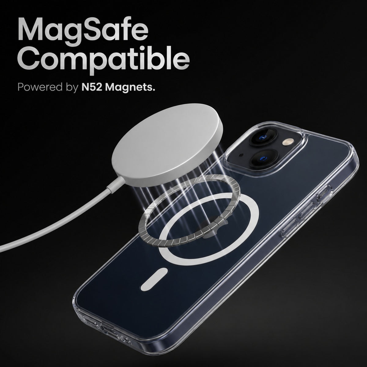 Anti-Yellow MagSafe Clear Case for iPhone 15