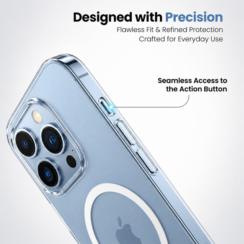 Anti-Yellow MagSafe Clear Case for iPhone 13