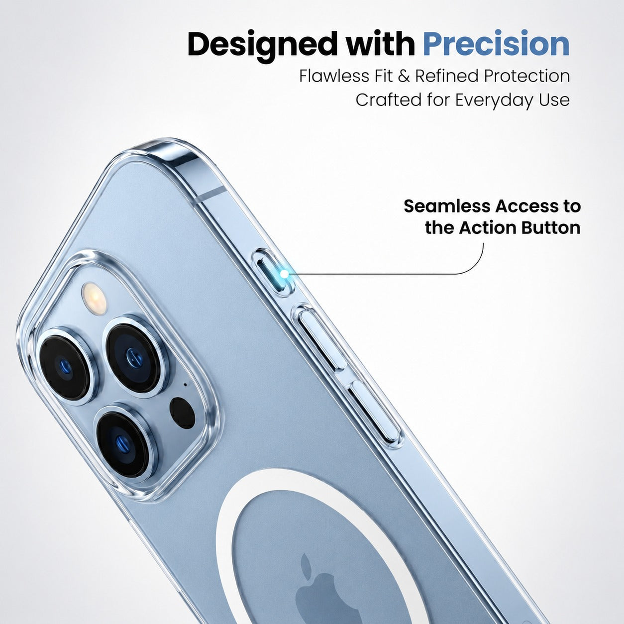 Anti-Yellow MagSafe Clear Case for iPhone 13