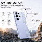 Anti-Yellow Magsafe Clear Case for Samsung S24 Ultra