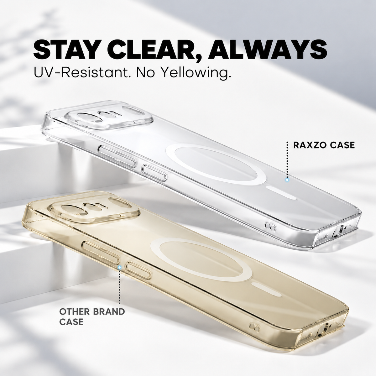 Anti-Yellow MagSafe Clear Case for VIVO X300 FE