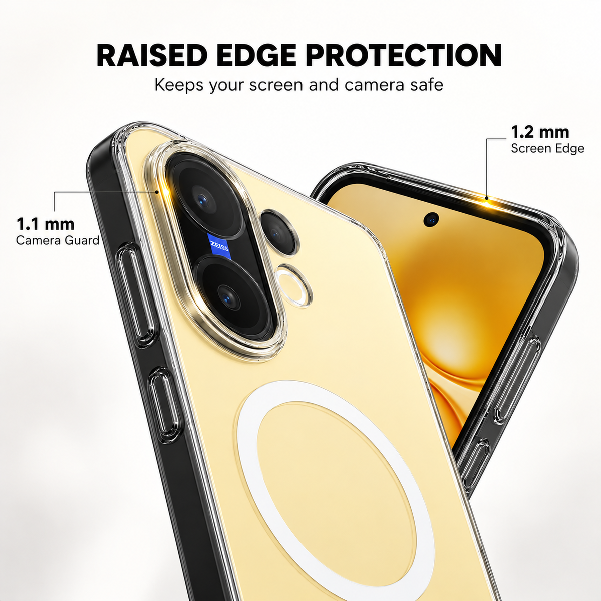 Anti-Yellow MagSafe Clear Case for VIVO X200 FE