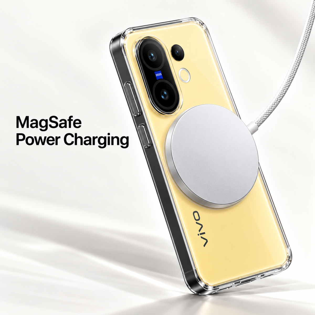 Anti-Yellow MagSafe Clear Case for VIVO X200 FE